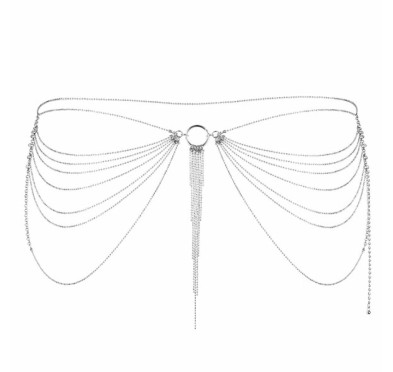 Biżuteria pasek - Bijoux Indiscrets Magnifique Waist Jewelry Silver